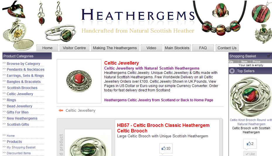 Celtic Jewelry from Heathergems Scotland