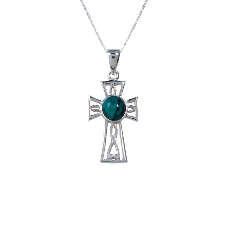 Gothic Celtic Cross Silver Pendant