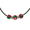 Heather Multi Bead Thong Pendant Thumbnail