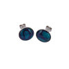 Milled Stud Silver Earrings Thumbnail