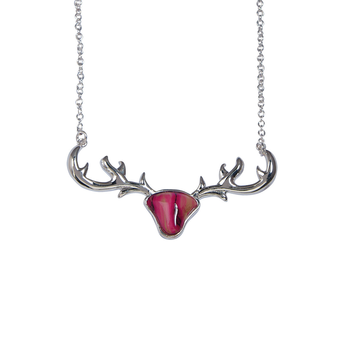 Antler Necklace Silver Plated Heathergems
