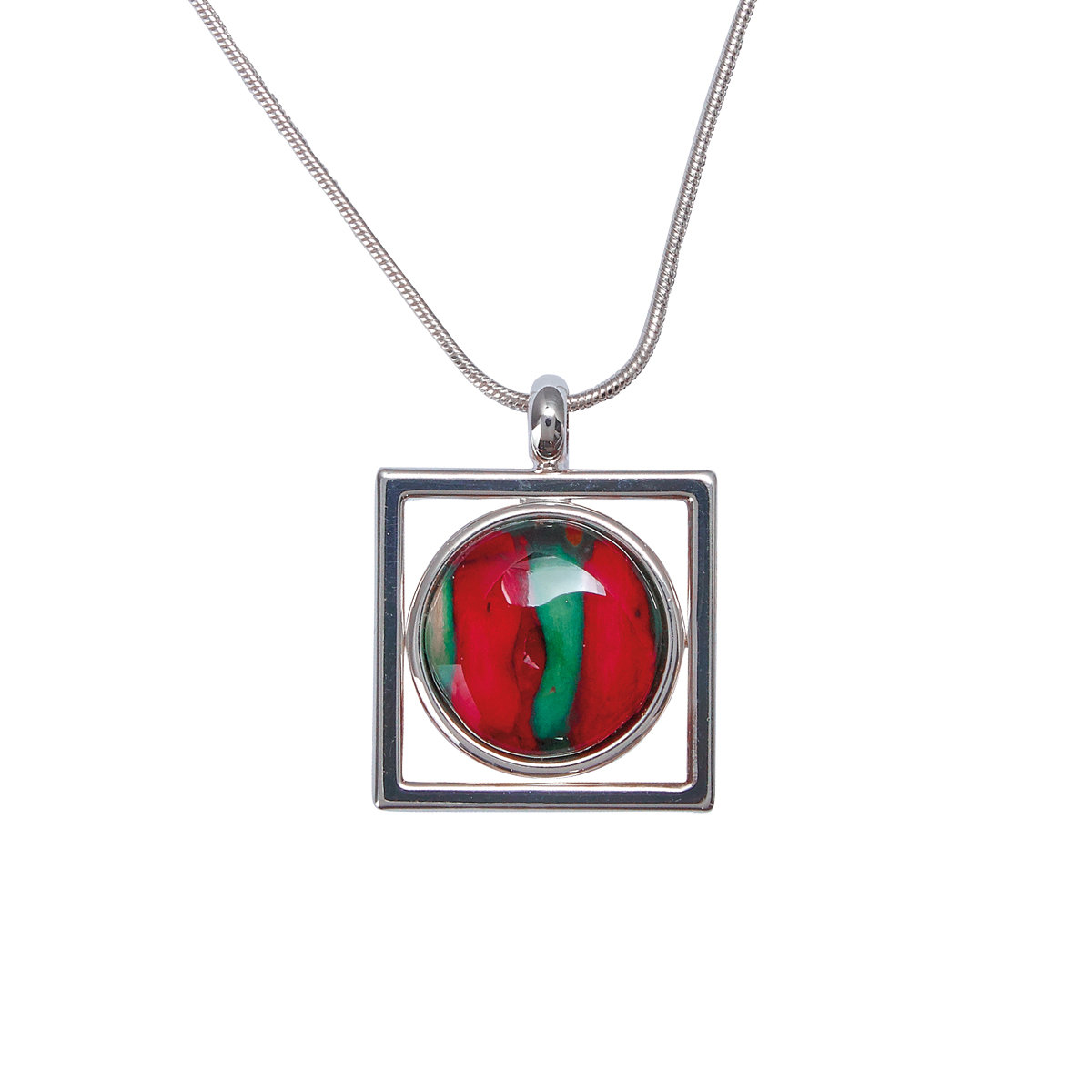 Open Square Pendant Silver Pendant Heathergems